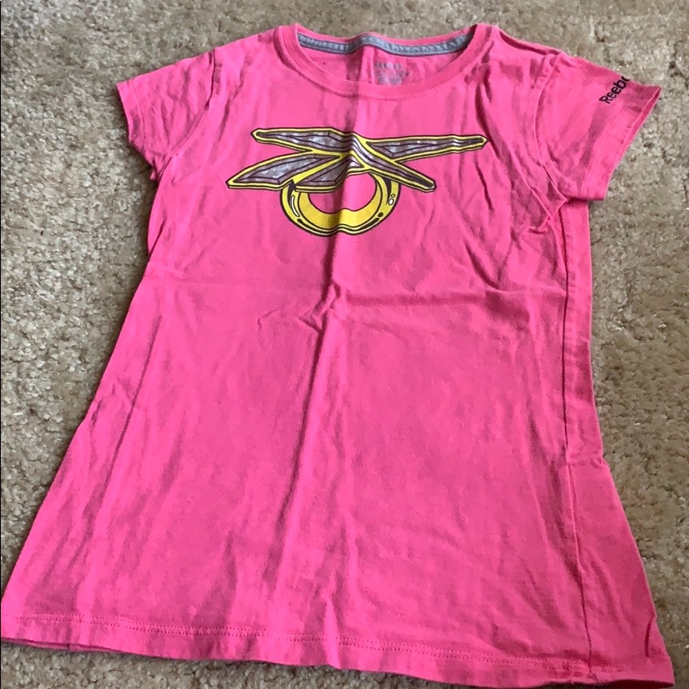 Pink Reebok tee shirt
